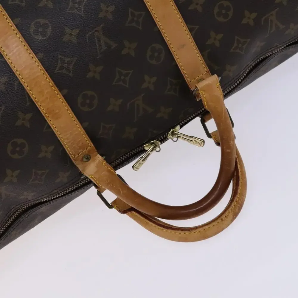 LOUIS VUITTON Monogram Keepall 55 Boston Bag M41424